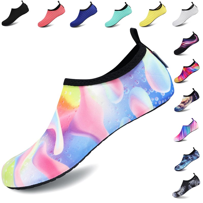 VIFUUR Water Sports Unisex Shoes Colorful Ripple - 7.5-8.5 W US / 6-7 M US (38-39) - Image 1